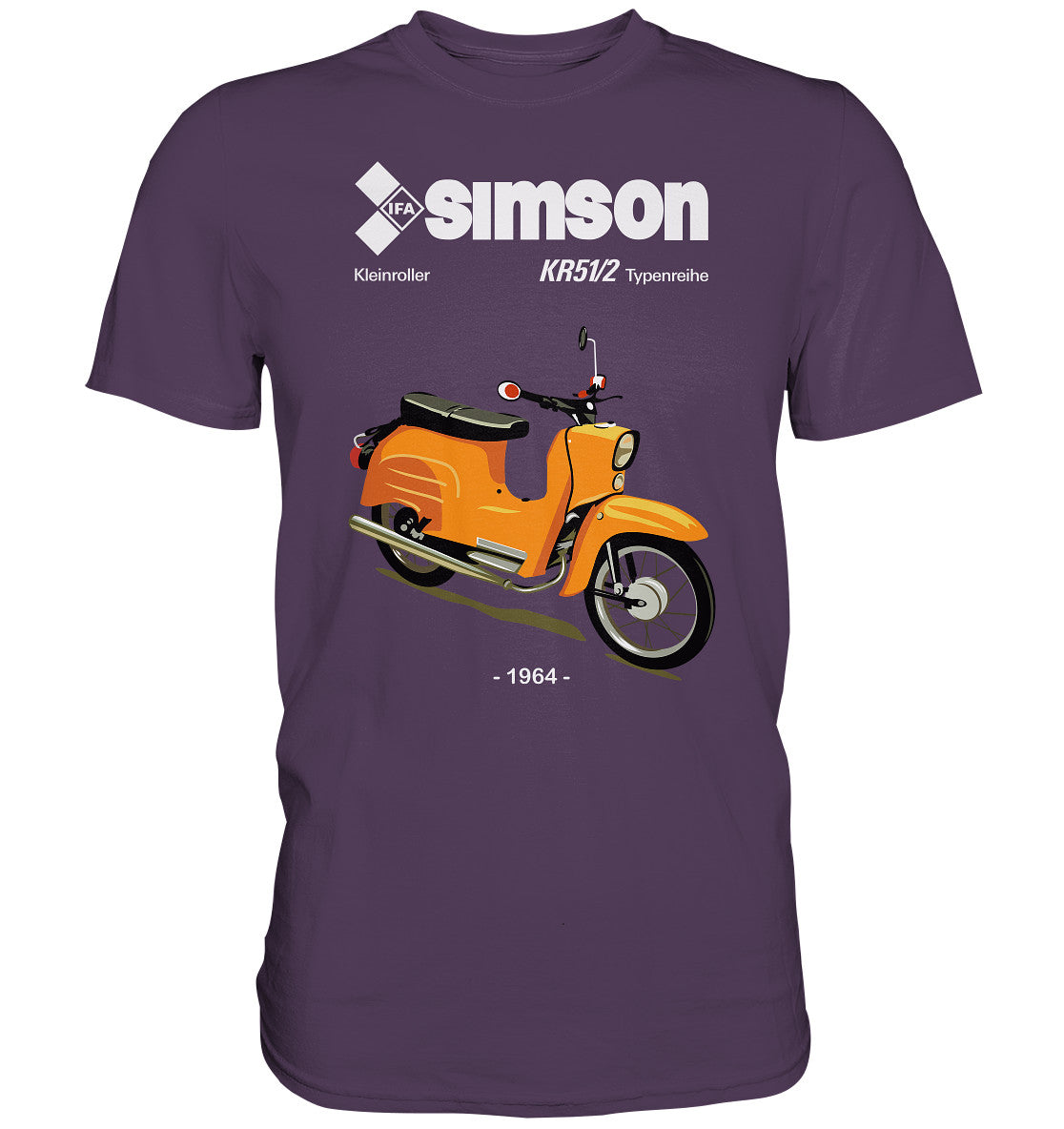 PREMIUM SHIRT UNISEX • SIMSON SCHWALBE KR51-2 (ORIGINALPROSPEKT 1964)