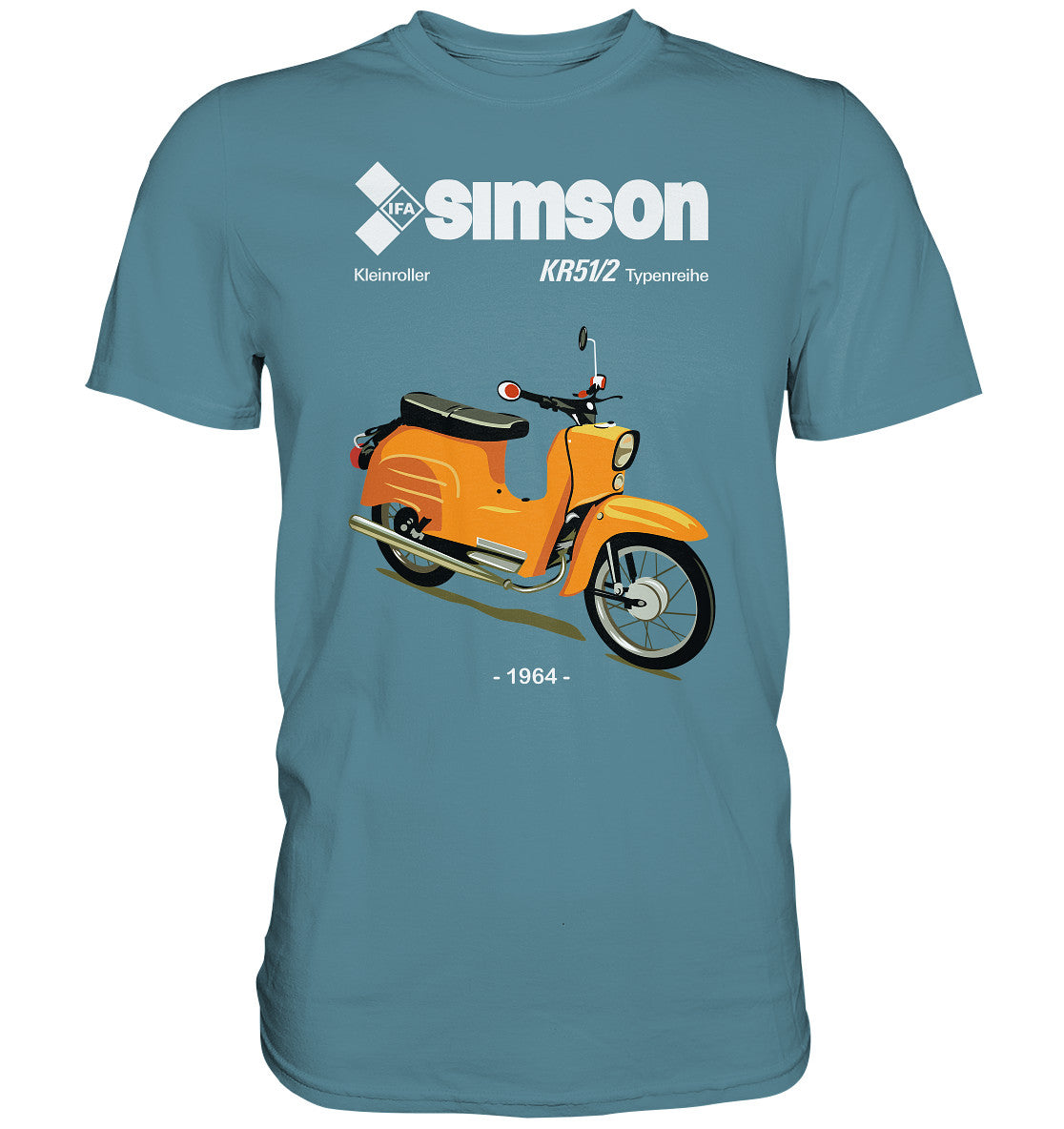 PREMIUM SHIRT UNISEX • SIMSON SCHWALBE KR51-2 (ORIGINALPROSPEKT 1964)