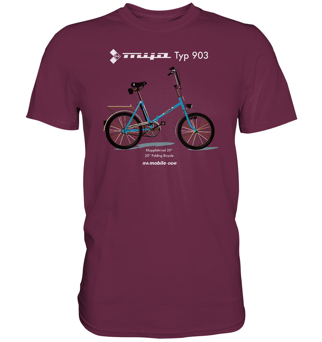 PREMIUM SHIRT UNISEX • MIFA KLAPPRAD TYP 903 - ORIGINAL WERBUNG