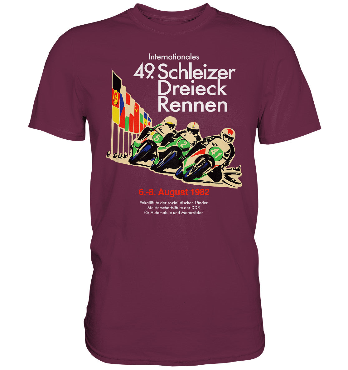 PREMIUM SHIRT UNISEX • SCHLEIZER DREIECK-RENNEN DDR 1982