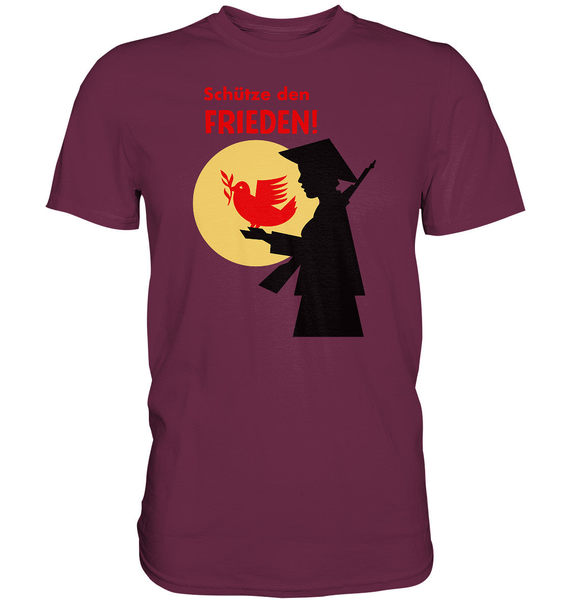 PREMIUM SHIRT UNISEX • SCHÜTZE DEN FRIEDEN! SOLIDARITÄT MIT VIETNAM