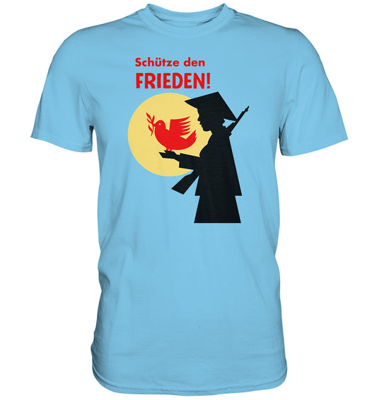 PREMIUM SHIRT UNISEX • SCHÜTZE DEN FRIEDEN! SOLIDARITÄT MIT VIETNAM