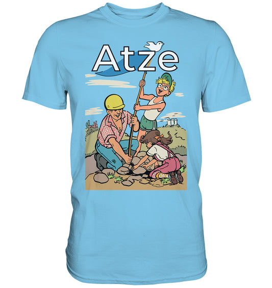 PREMIUM SHIRT UNISEX • ATZE - TITEL FRIEDENSFLAGGE