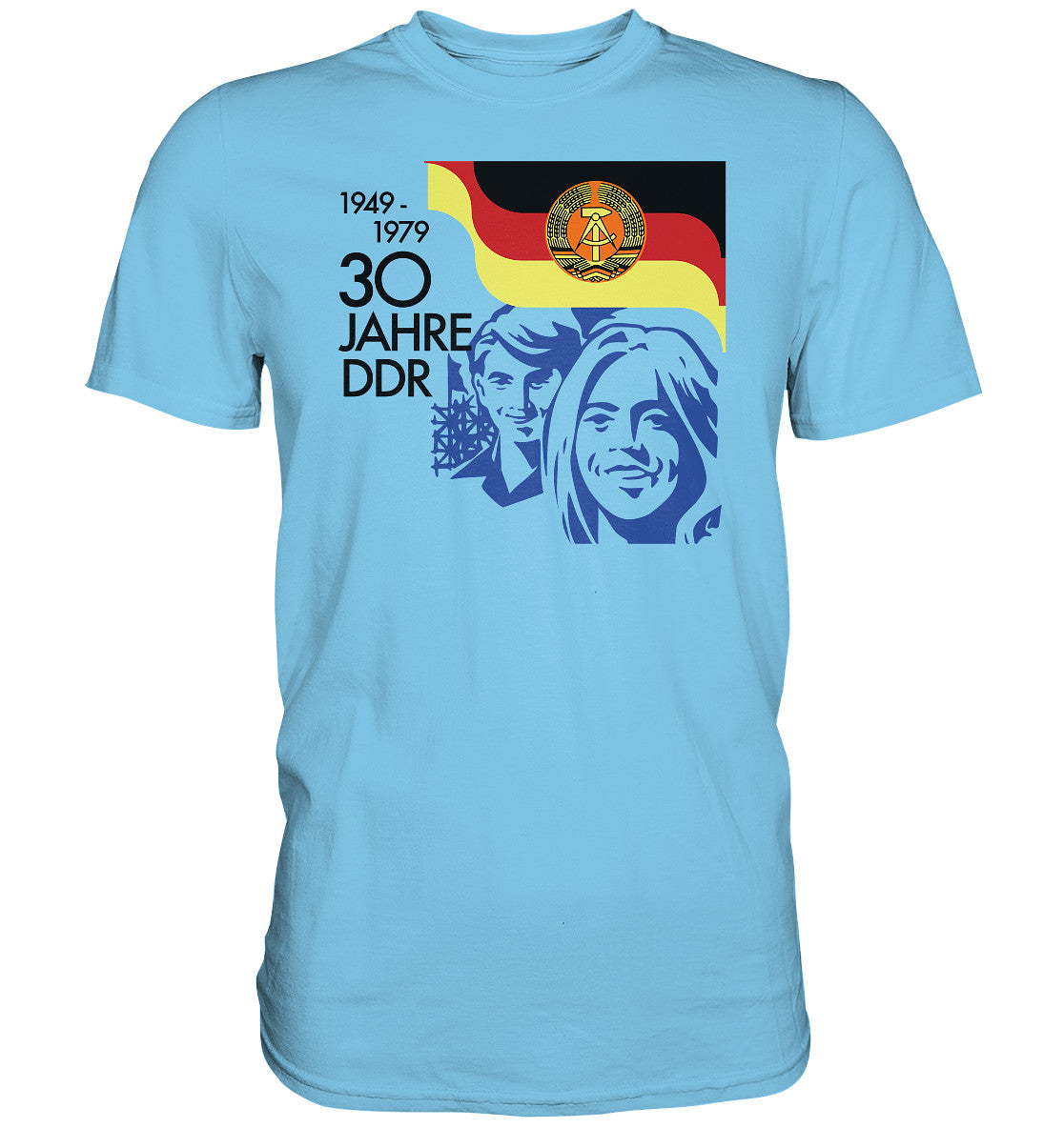 PREMIUM SHIRT UNISEX • 30 JAHRE DDR - BRIEFMARKE