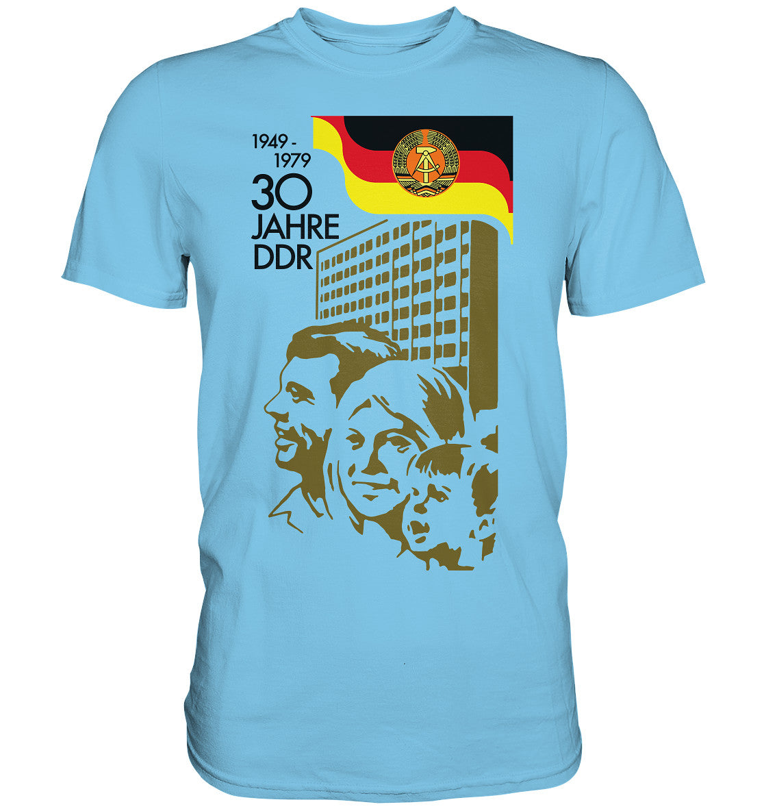 PREMIUM SHIRT UNISEX • 30 JAHRE DDR - BRIEFMARKE