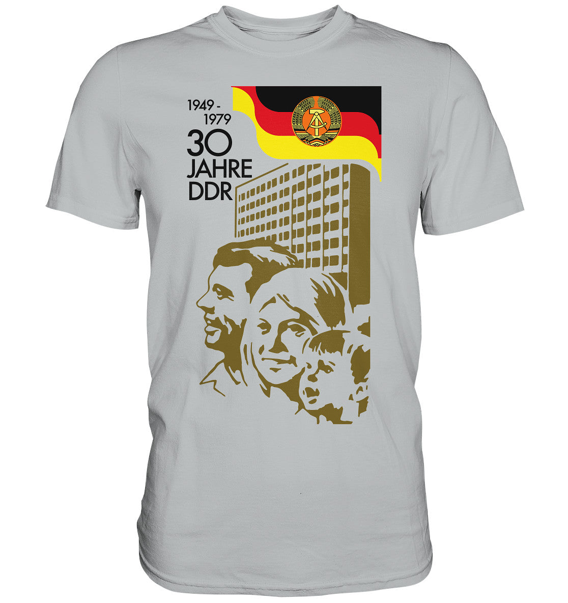 PREMIUM SHIRT UNISEX • 30 JAHRE DDR - BRIEFMARKE