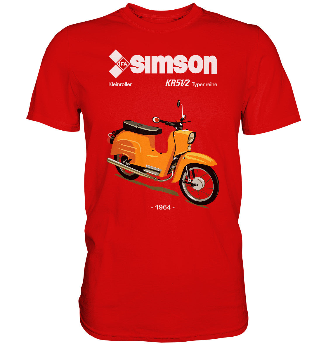 PREMIUM SHIRT UNISEX • SIMSON SCHWALBE KR51-2 (ORIGINALPROSPEKT 1964)