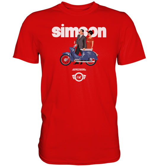 PREMIUM SHIRT UNISEX • SIMSON SCHWALBE - ORIGINAL WERBUNG 1964