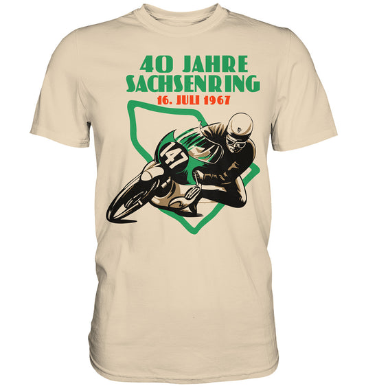 PREMIUM SHIRT UNISEX • 40 JAHRE SACHSENRING 1967