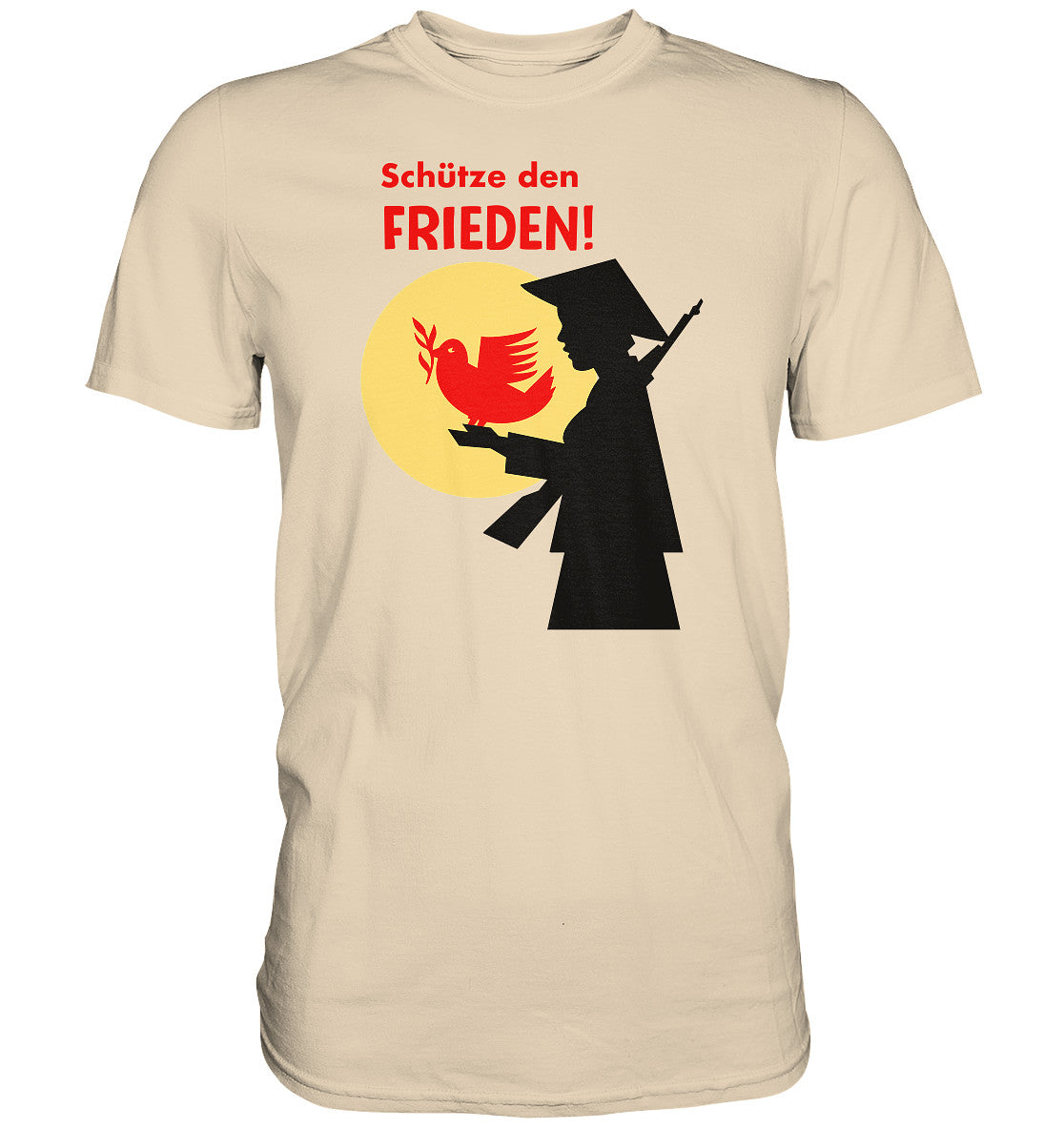 PREMIUM SHIRT UNISEX • SCHÜTZE DEN FRIEDEN! SOLIDARITÄT MIT VIETNAM