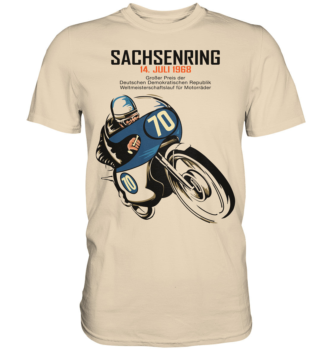 PREMIUM SHIRT UNISEX • SACHSENRING 1968 - GROSSER PREIS DER DDR