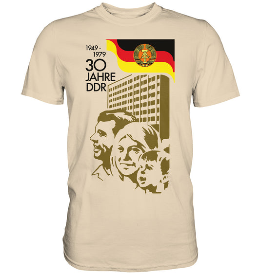 PREMIUM SHIRT UNISEX • 30 JAHRE DDR - BRIEFMARKE