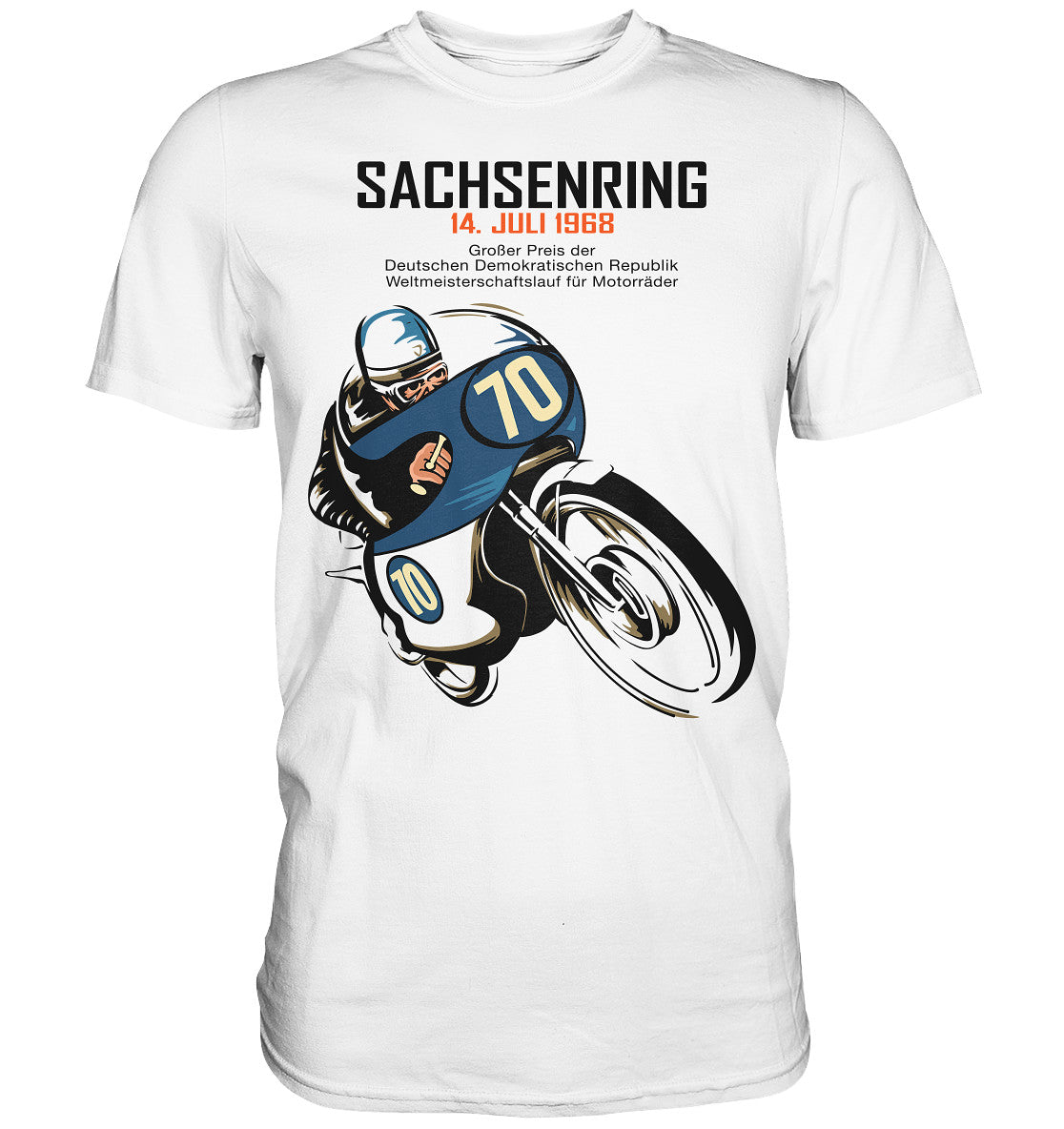 PREMIUM SHIRT UNISEX • SACHSENRING 1968 - GROSSER PREIS DER DDR