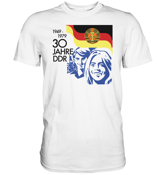 PREMIUM SHIRT UNISEX • 30 JAHRE DDR - BRIEFMARKE