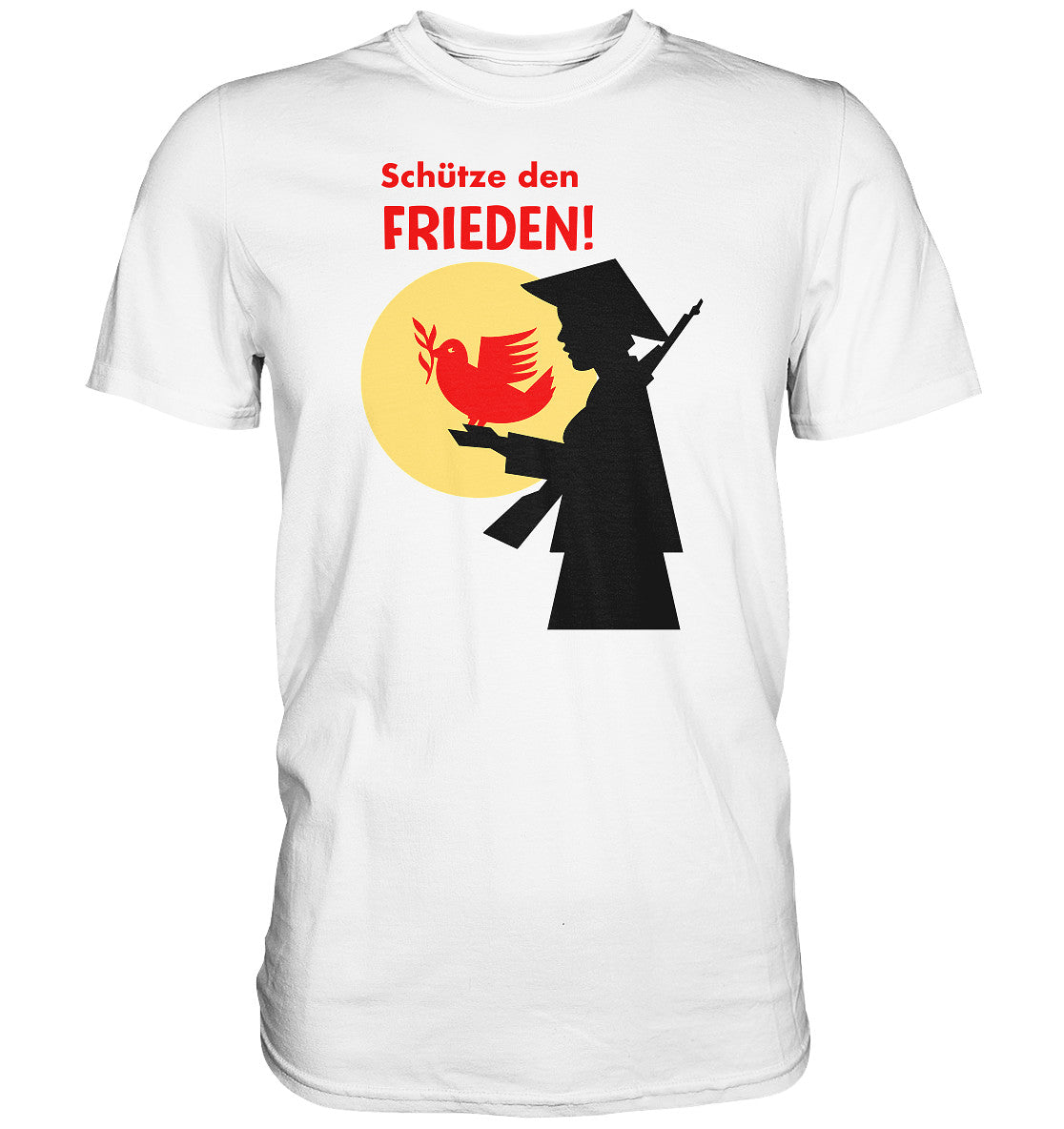 PREMIUM SHIRT UNISEX • SCHÜTZE DEN FRIEDEN! SOLIDARITÄT MIT VIETNAM