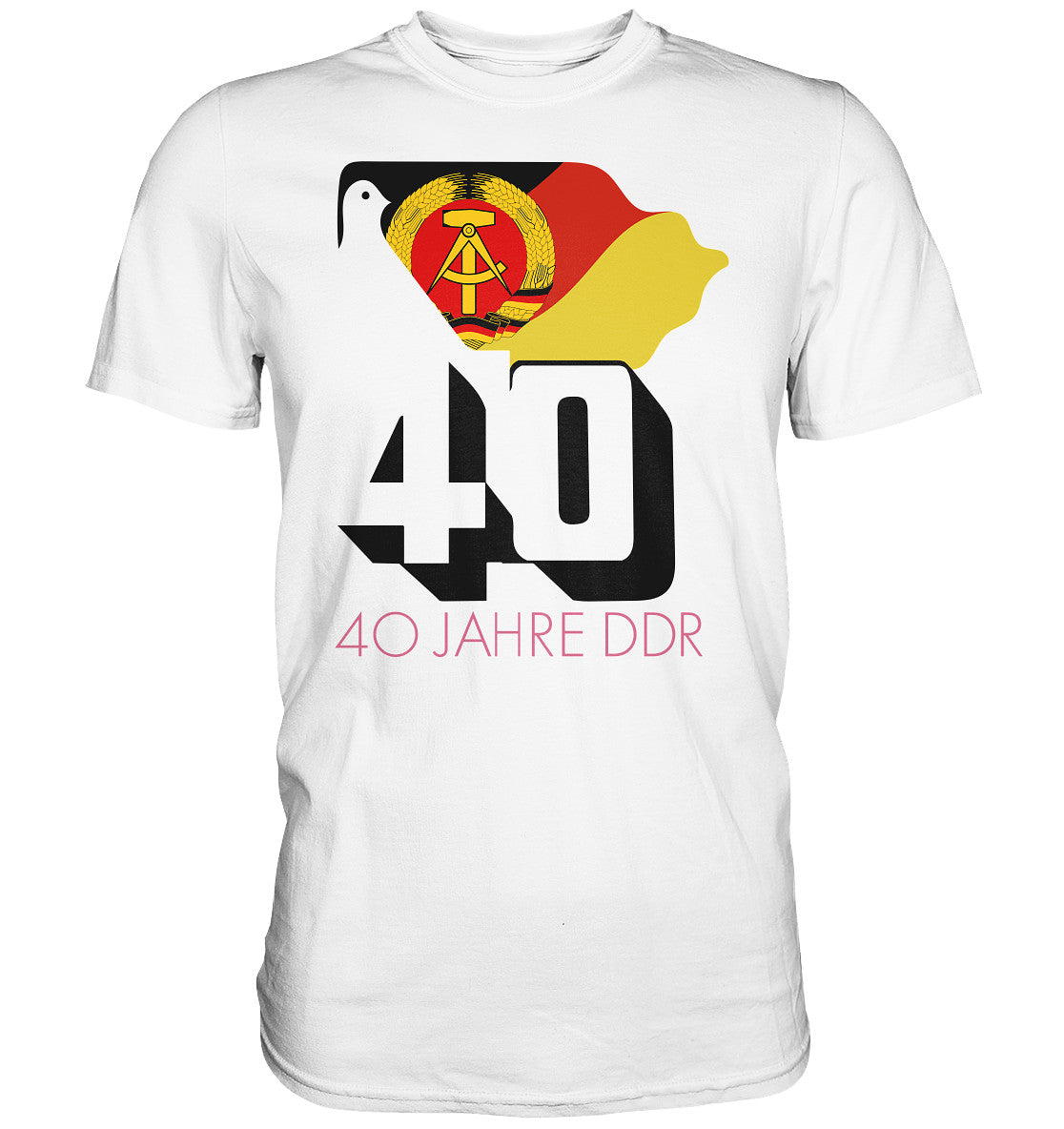 PREMIUM SHIRT UNISEX • 40 JAHRE DDR - hell