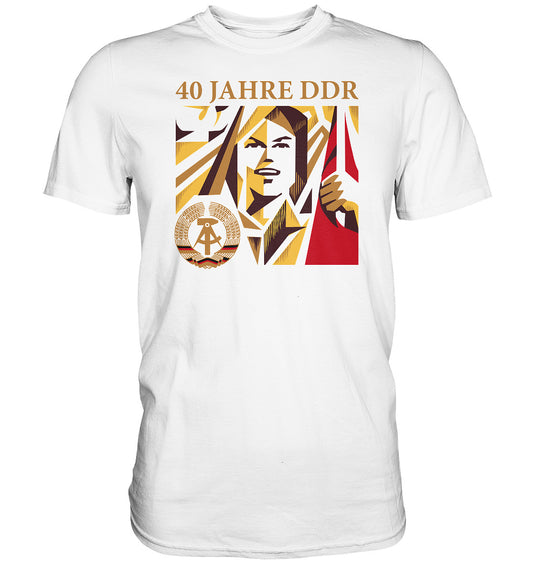 PREMIUM SHIRT UNISEX • 40 JAHRE DDR - BRIEFMARKE