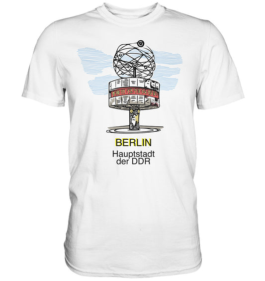 PREMIUM SHIRT UNISEX • BERLIN - WELTZEITUHR - ORIGINAL WIMPEL