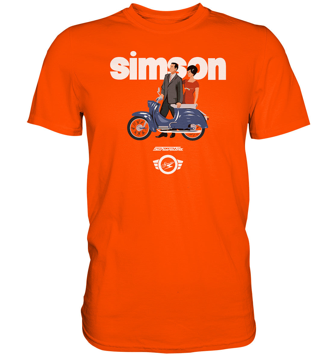 PREMIUM SHIRT UNISEX • SIMSON SCHWALBE - ORIGINAL WERBUNG 1964