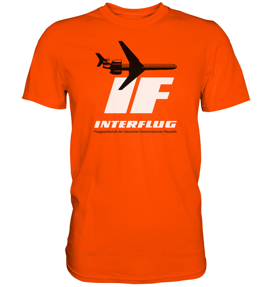 PREMIUM SHIRT UNISEX • IF - INTERFLUG DDR - ORIGINAL WERBUNG