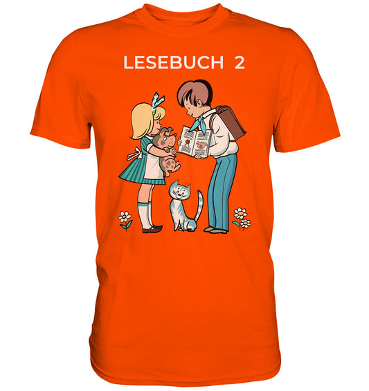 PREMIUM SHIRT UNISEX • LESEBUCH 2. KLASSE DDR