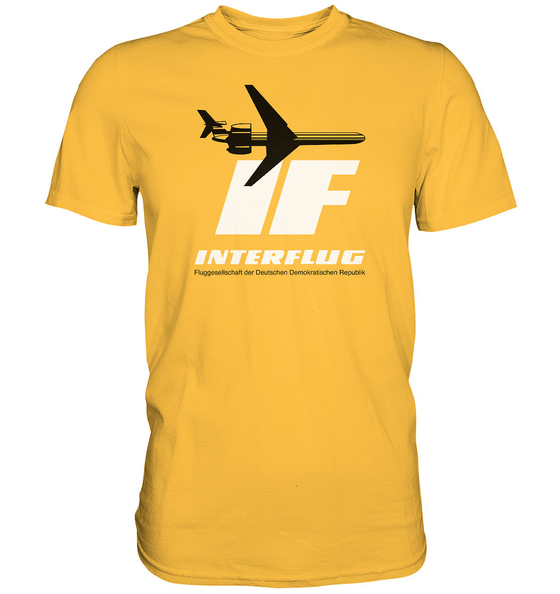 PREMIUM SHIRT UNISEX • IF - INTERFLUG DDR - ORIGINAL WERBUNG