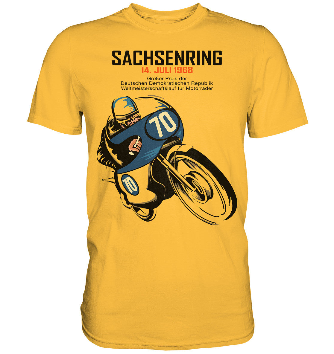 PREMIUM SHIRT UNISEX • SACHSENRING 1968 - GROSSER PREIS DER DDR