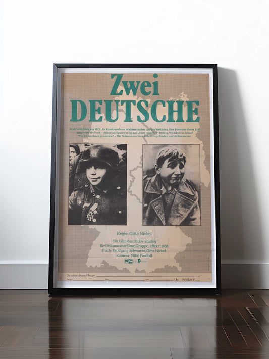 HISTORISCHES POSTER (A4 | A3 | A2 | A1) • ZWEI DEUTSCHE (DEFA-FILM)