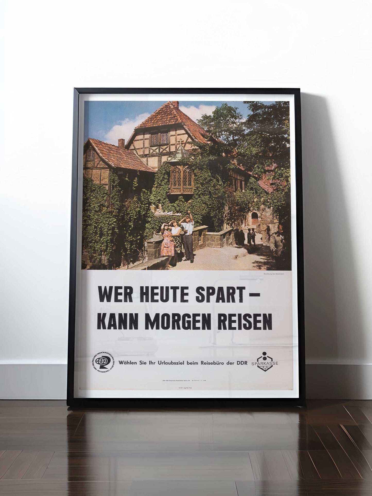 HISTORISCHES POSTER (A4 | A3 | A2 | A1) • WER HEUTE SPART - KANN MORGEN REISEN