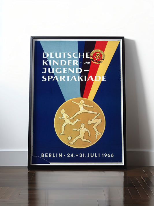 HISTORISCHES POSTER (A4 | A3 | A2 | A1) • DDR: SPARTAKIADE 1966