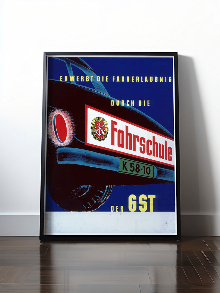 HISTORISCHES POSTER (A4 | A3 | A2 | A1) • DDR: FAHRSCHULDE DER GST