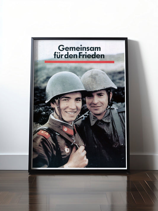 HISTORISCHES POSTER (A4 | A3 | A2 | A1) • DDR: GEMEINSAM FÜR DEN FRIEDEN