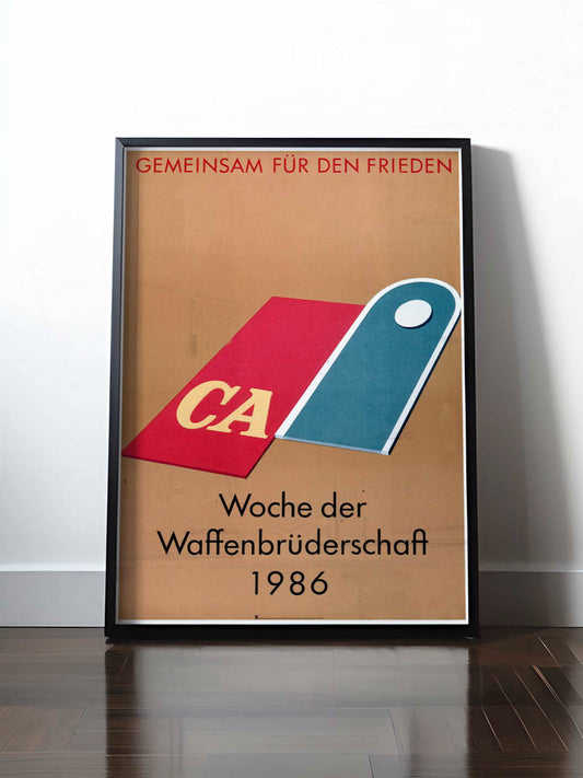 HISTORISCHES POSTER (A4 | A3 | A2 | A1) • WOCHE DER WAFFENBRÜDERSCHAFT 1986