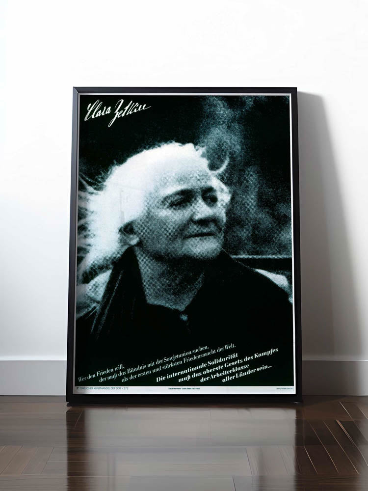 HISTORISCHES POSTER (A4 | A3 | A2 | A1) • WER DEN FRIEDEN WILL - CLARA ZETKIN