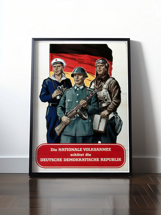 HISTORISCHES POSTER (A4 | A3 | A2 | A1) • DDR: NATIONALE VOLKSARMEE