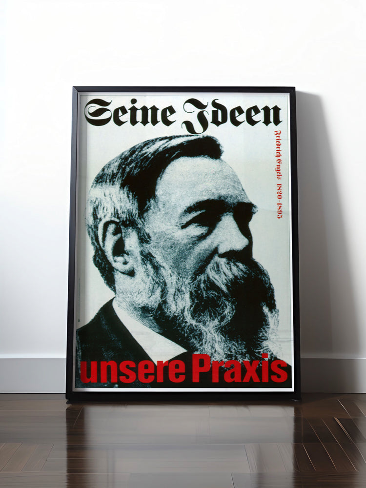 HISTORISCHES POSTER (A4 | A3 | A2 | A1) • DDR: FRIEDRICH ENGELS