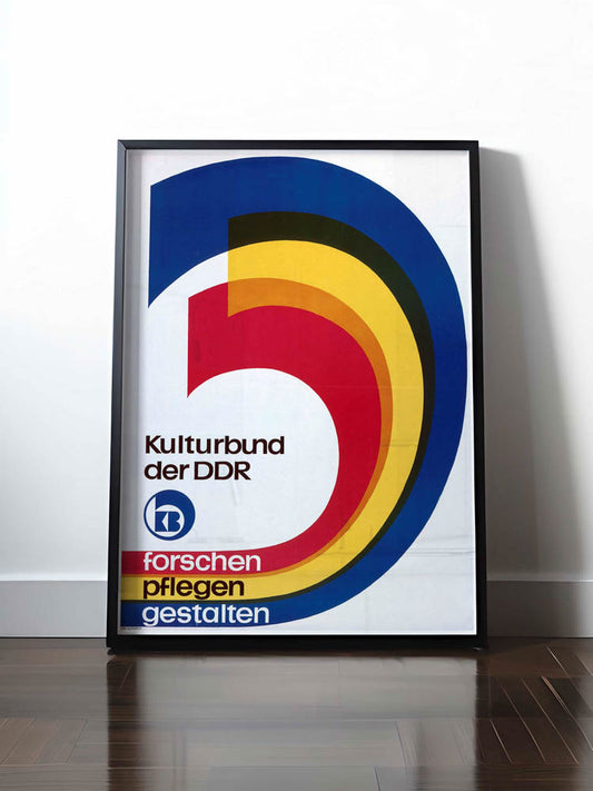 HISTORISCHES POSTER (A4 | A3 | A2 | A1) • KULTURBUND DER DDR