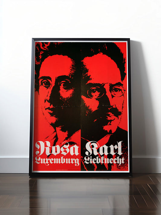 HISTORISCHES POSTER (A4 | A3 | A2 | A1) • DDR: ROSA UND KARL