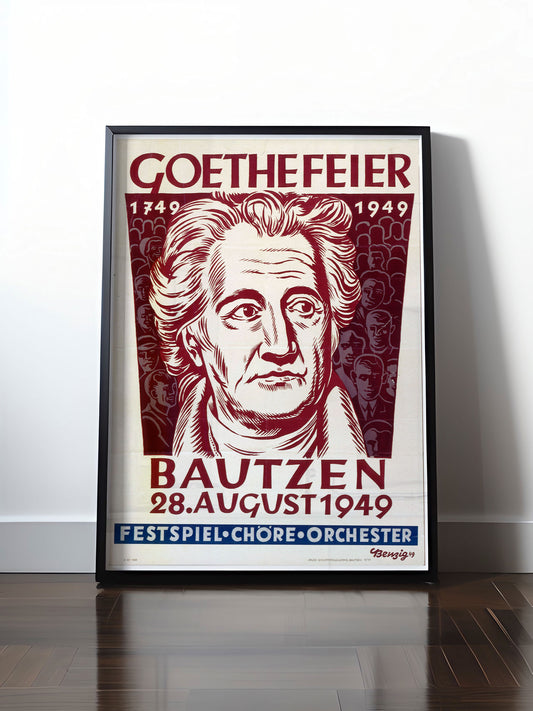 HISTORISCHES POSTER (A4 | A3 | A2 | A1) • DDR: GOETHE-FEIER BAUTZEN