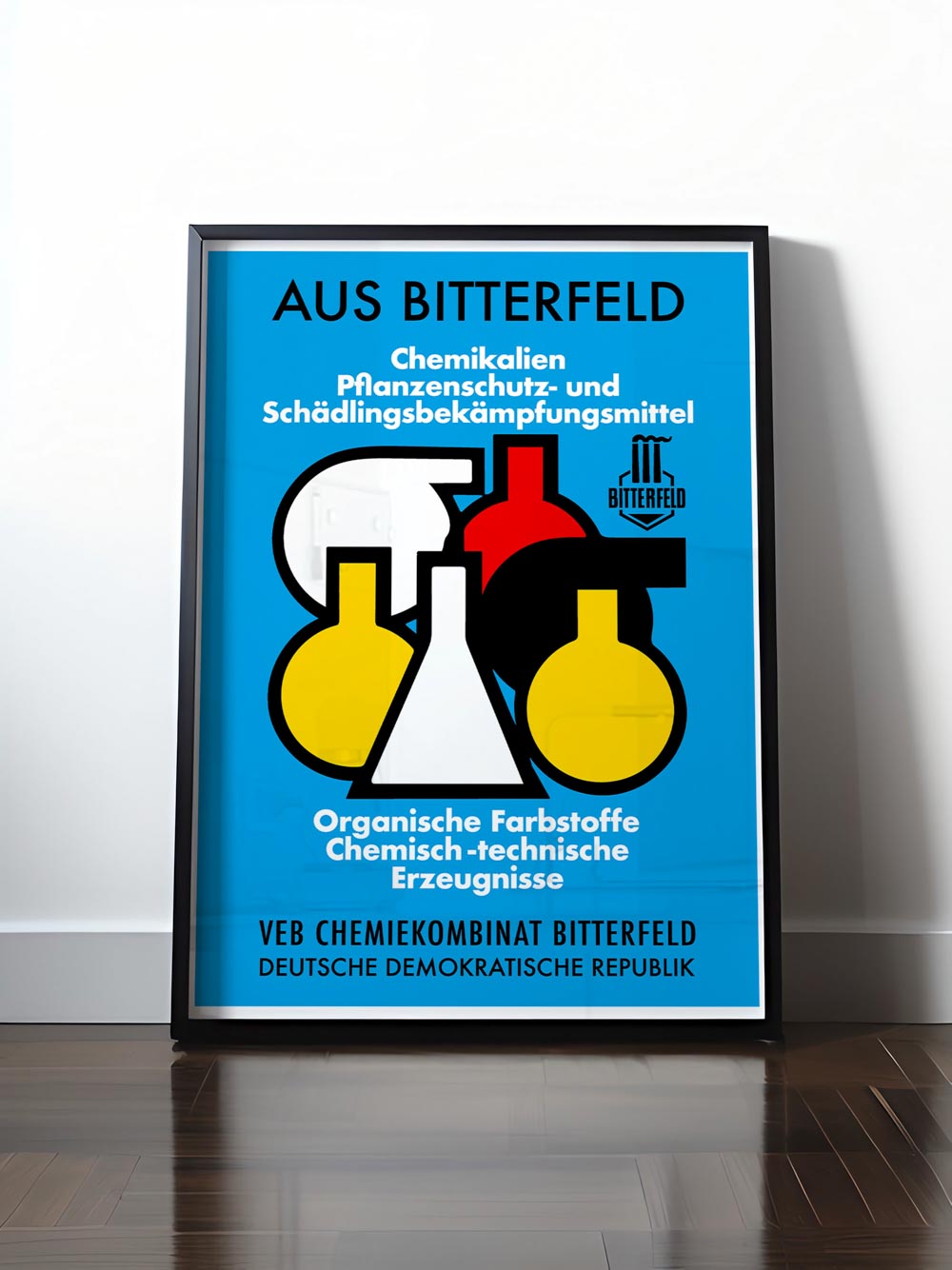 HISTORISCHES POSTER (A4 | A3 | A2 | A1) • BITTERFELD CHEMIKALIEN ORIGINAL PLAKAT