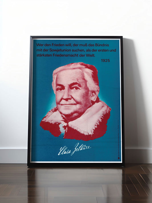 HISTORISCHES POSTER (A4 | A3 | A2 | A1) • DDR: CLARA ZETKIN