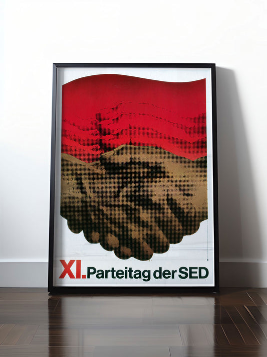 HISTORISCHES POSTER (A4 | A3 | A2 | A1) • DDR: 11. PARTEITAG