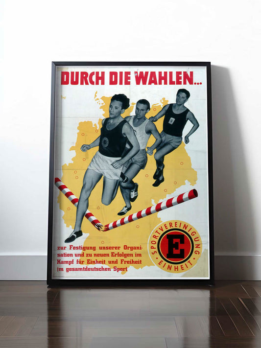 HISTORISCHES POSTER (A4 | A3 | A2 | A1) • DURCH DIE WAHLEN - SPORTVEREINIGUNG