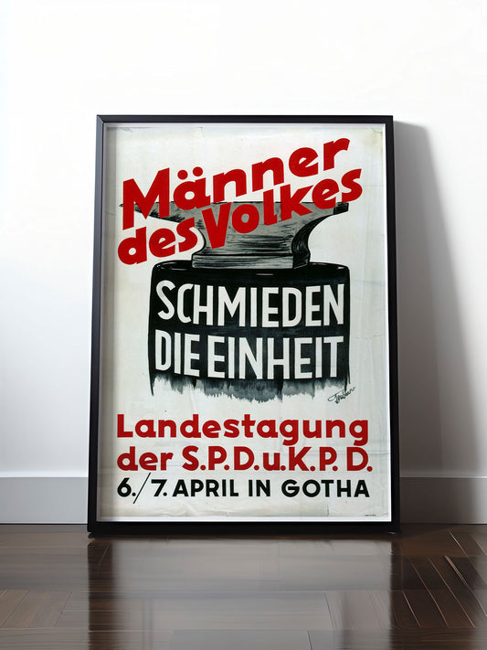 HISTORISCHES POSTER (A4 | A3 | A2 | A1) • DDR: MÄNNER DES VOLKES