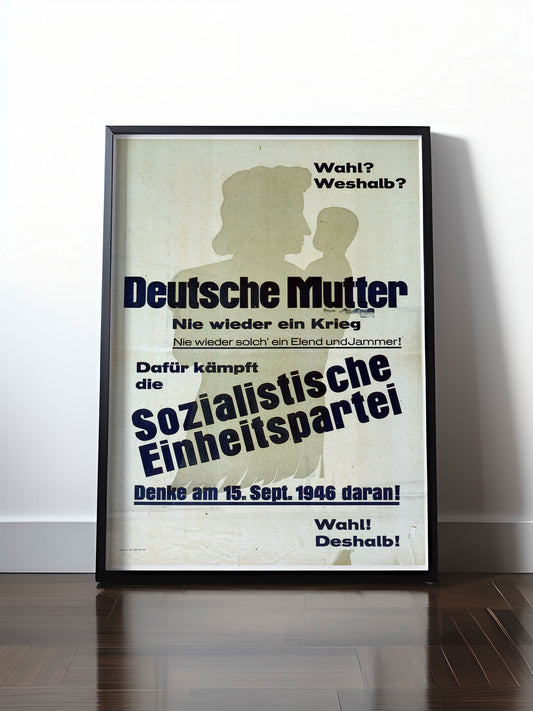 HISTORISCHES POSTER (A4 | A3 | A2 | A1) • DDR: DEUTSCHE MUTTER