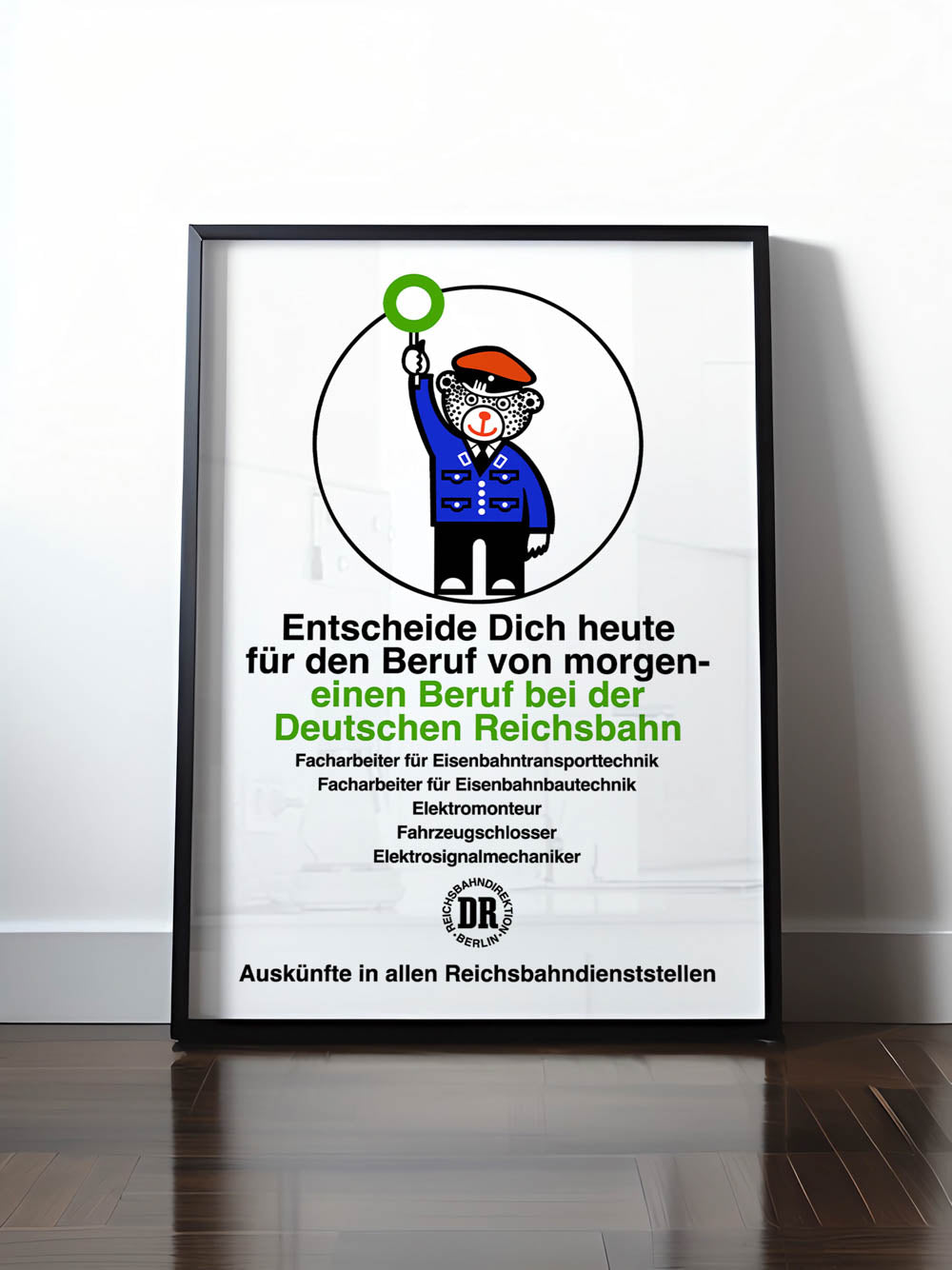 HISTORISCHES POSTER (A4 | A3 | A2 | A1) • DEIN BERUF BEI DER DEUTSCHEN REICHSBAHN