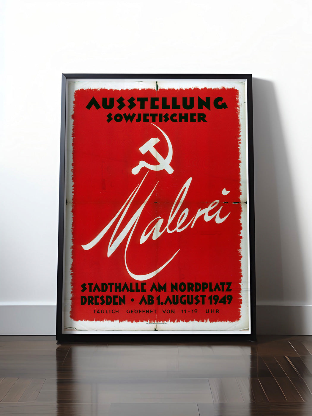 HISTORISCHES POSTER (A4 | A3 | A2 | A1) • DDR: AUSSTELLUNG SOWJETISCHE MALEREI 1947