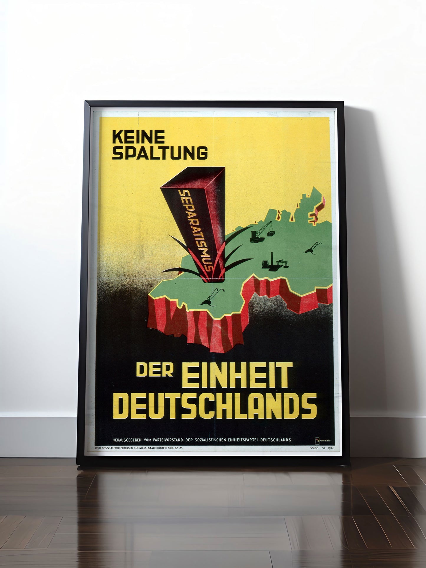 HISTORISCHES POSTER (A4 | A3 | A2 | A1) • DDR: KEINE SPALTUNG DEUTSCHLANDS!