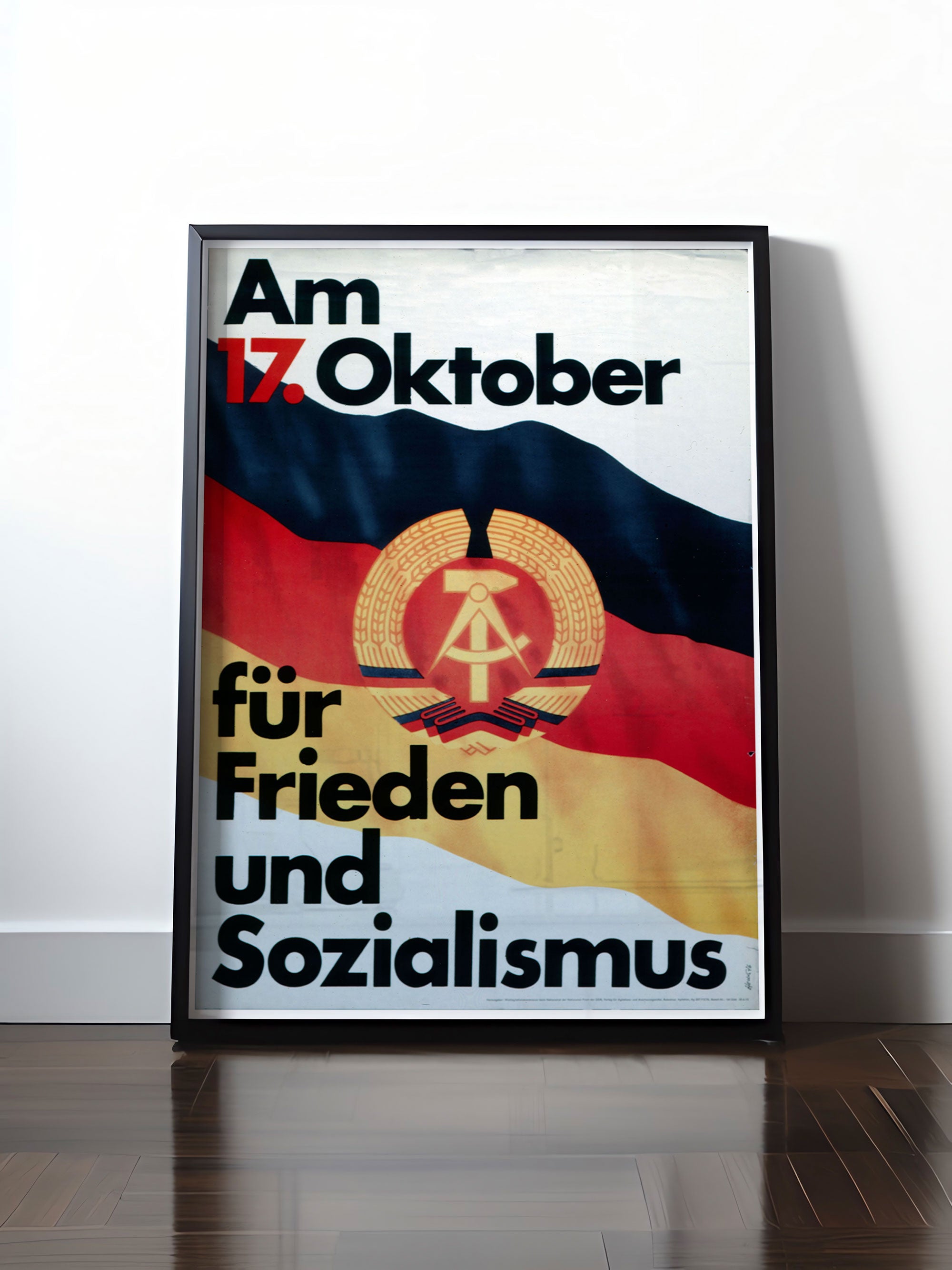 HISTORISCHES POSTER (A4 | A3 | A2 | A1) • DDR: FÜR FRIEDEN UND SOZIALI ...