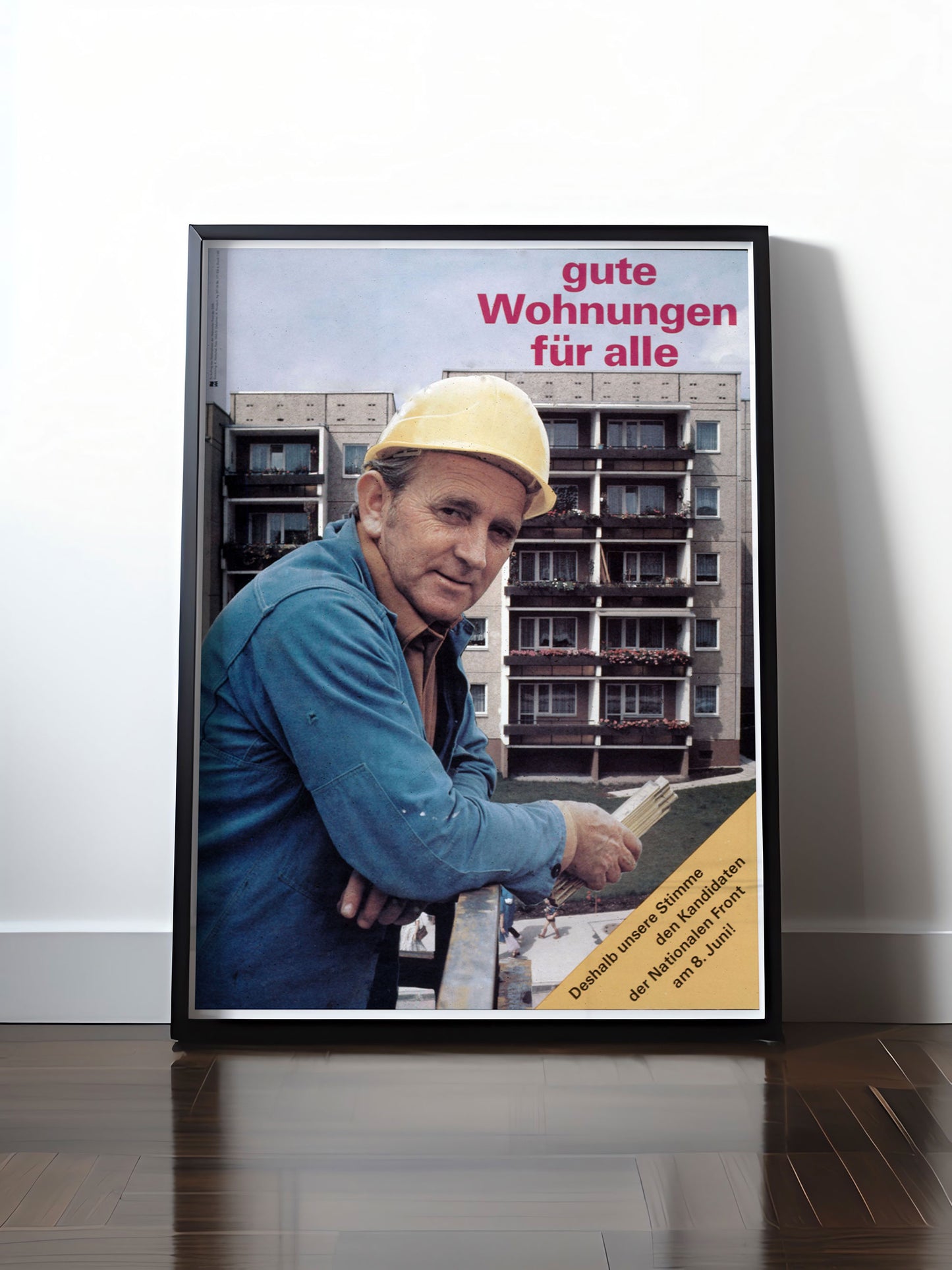 HISTORISCHES POSTER (A4 | A3 | A2 | A1) • DDR: GUTE WOHNUNGEN FÜR ALLE